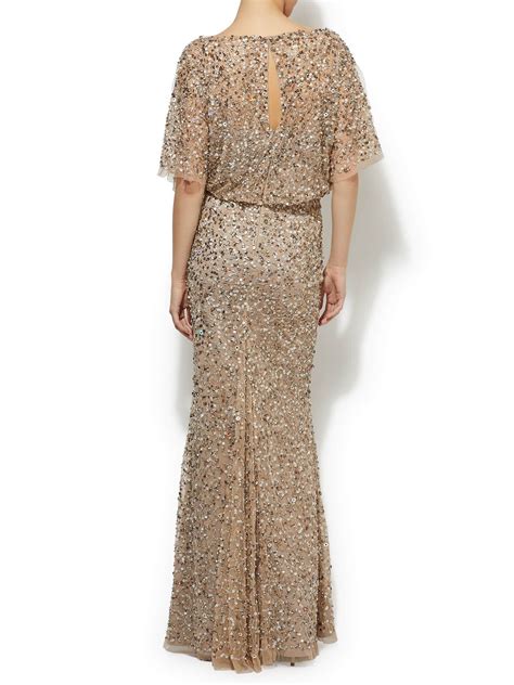 Mimi Hand Beaded Gown - Nude / 16 | Gowns, Mother of the bride dresses
