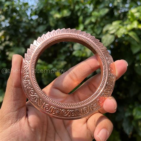 Copper Handmade Kada With Spikes – The Rajput Company