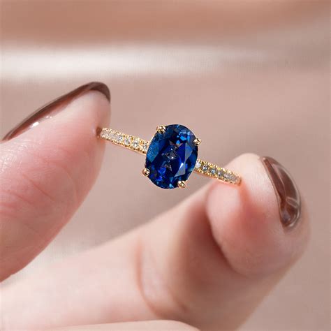 oval cut blue sapphire engagement ring maya sunday island jewelry