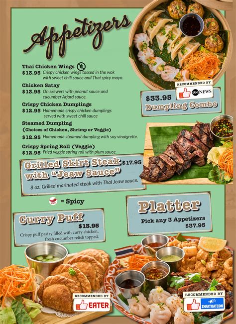 FOOD MENU — TOP THAI VINTAGE