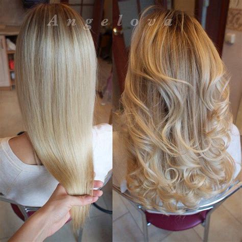 #блонд #прямые волосы #локоны | Волосы, Блонд