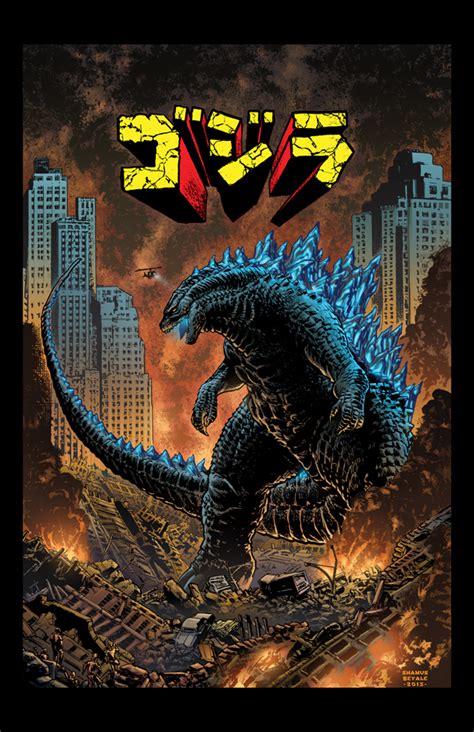 shamus beyales art godzilla