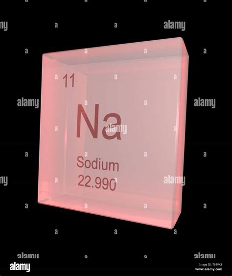 Le Sodium, symbole de l'élément chimique, illustration Photo Stock - Alamy