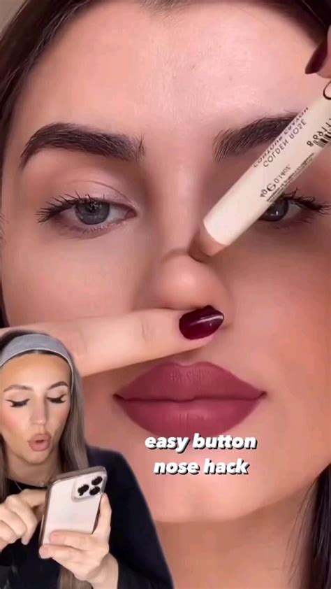 Nose contour hack here s how to get a easy nose button – Artofit