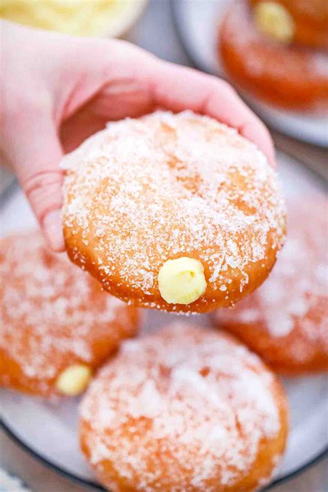custard donuts recipe video sweet  savory meals