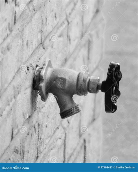 Water spigot stock image. Image of irrigation, metal - 97198433