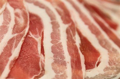 premium photo rashers  bacon  plate