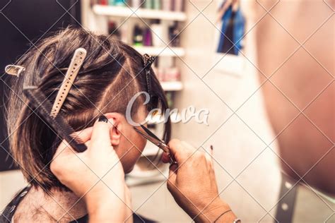 hairdresser  haircut   canva