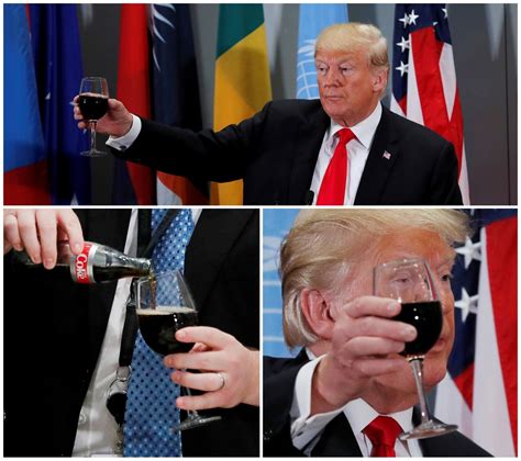 Donaldo Trumpo taurė JT susitikime pavergė internautų dėmesį ...