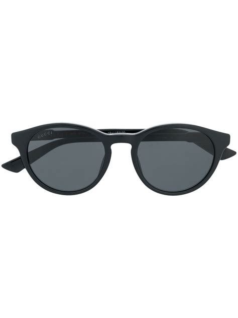 Gucci Round-frame Sunglasses In Black | ModeSens