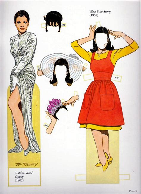 Poupées Papiers / Paper Dolls - Glamorous movie stars of the sixties