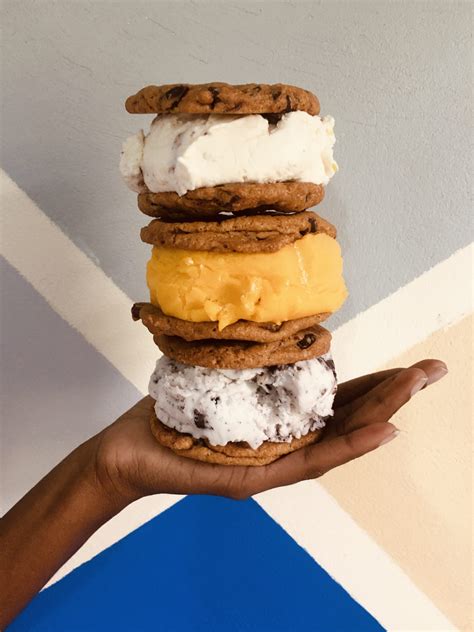 Salted Caramel Pretzel- Ice Cream Sandwich - Sorvete