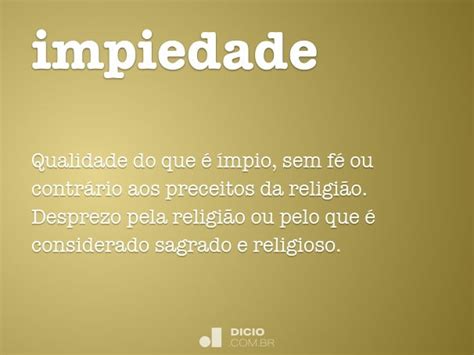 O Que Significa Impiedade