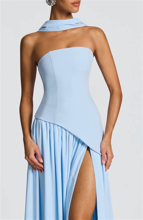 Maliyah Maxi Dress - Baby Blue | Blue Maxi Dress by Babyboo Fashion