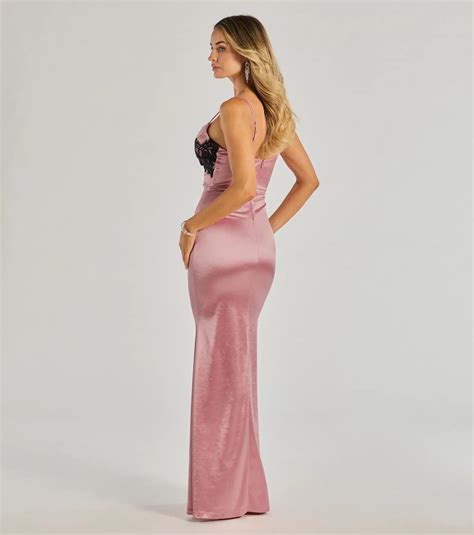 V Neck Satin Dresses & Windsor