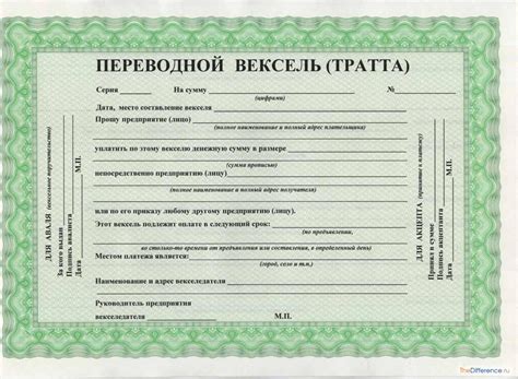 Чем отличается простой вексель от переводного