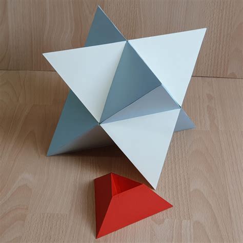 paper stella octangula compound   tetrahedra