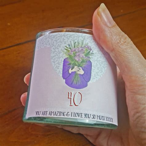 Personalised 40th Birthday Scented Candle By aFewHomeTruths