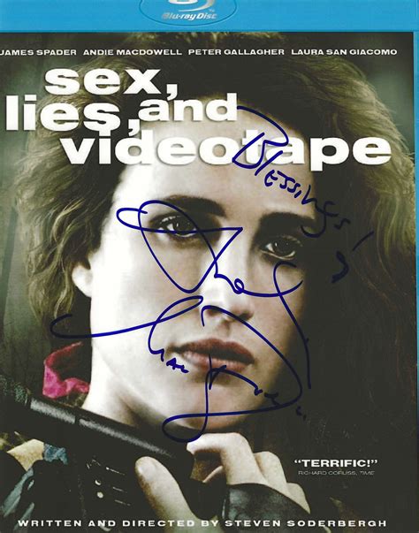 Andie Macdowell Autographed Signed "Sex lies and video tape" 8X10 Phot