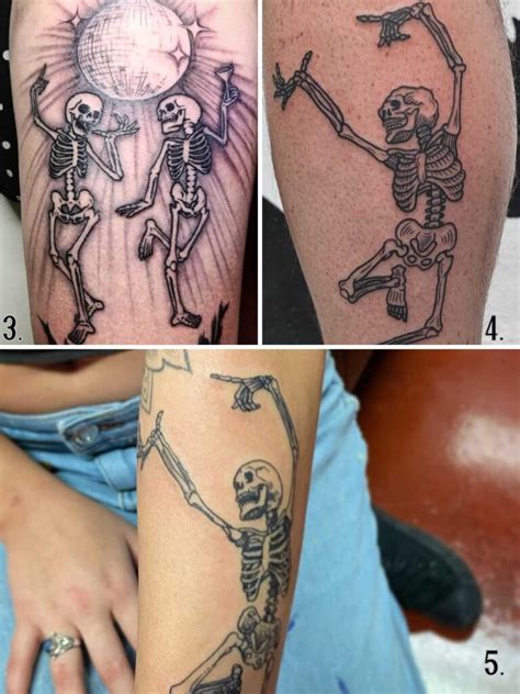 21+ Playful Dancing Skeleton Tattoo Ideas - Tattoo Glee