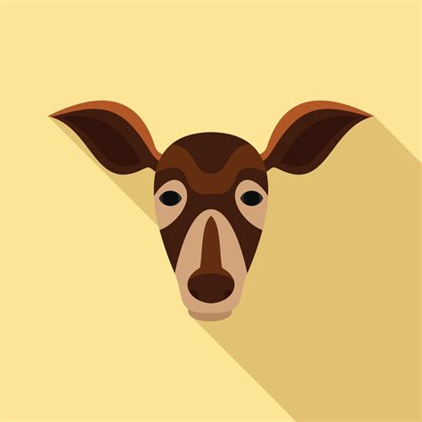 roe head icon flat style  vector art  vecteezy