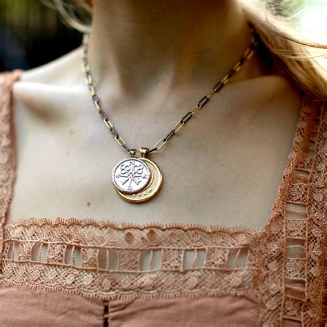 FOREVER JW Small Pendant Coin in Silver – Jane Win by Jane Winchester