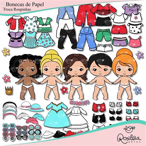 Desenho De Bonecas De Papel