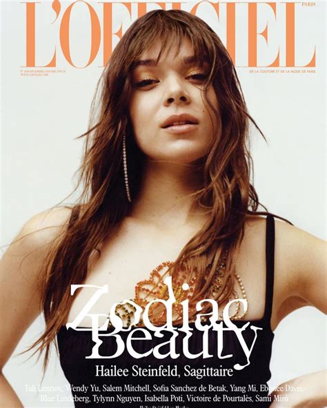 HAILEE STEINFELD for L’Officiel Magazine, 2020 – HawtCelebs