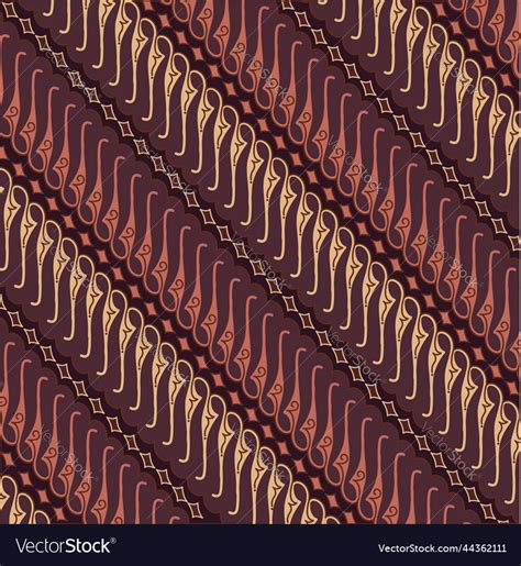 traditional batik parang motifs royalty  vector image