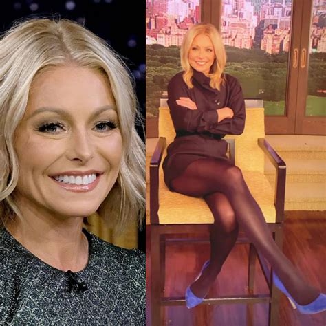 Kelly Ripa. Always showing off her legs and sex appeal as much as