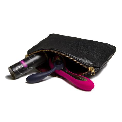 Luxury Leather Locking Sex Toy Storage Clutch | ODDO Leather - Oddo Leather