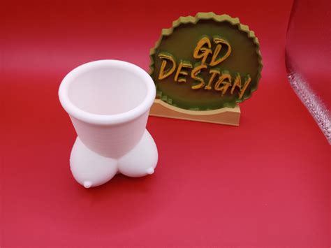 STL file Bottom Boob Shot Glass・3D printer model to download・Cults