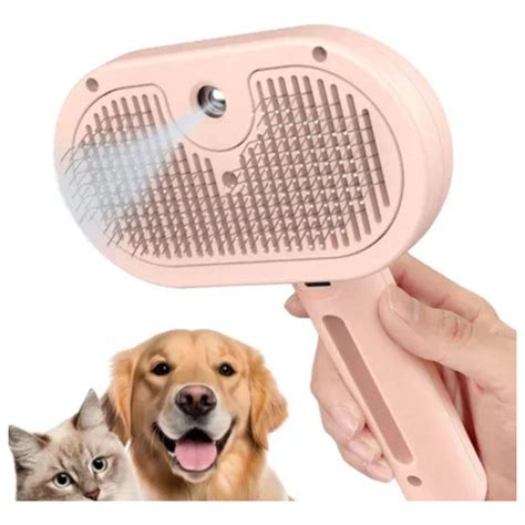Escova A Vapor Para Cachorro - Escova Para Cachorro Spray A Vapor Recarregável 3 Em 1 Top. | Shopee Brasil