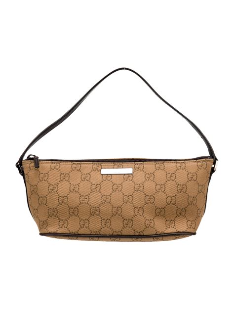 gucci gg canvas boat pochette neutrals shoulder bags handbags