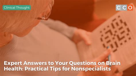 Expert Answers to Your Questions on Brain Health: Practical Tips for ...