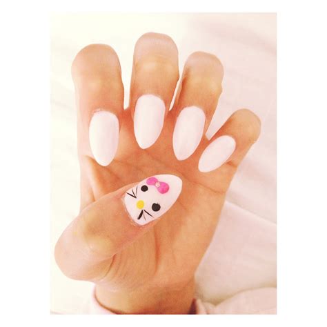 Hello kitty | Nail games, Different nail shapes, Cool nail art