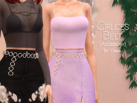 dissias circles belt accessory sims  waist accessories cc sims