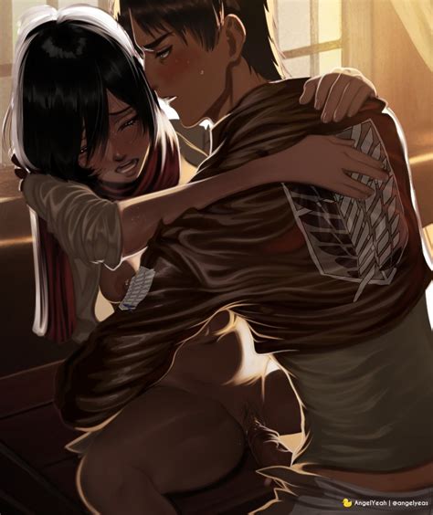 Post 5543445: angelyeah Attack_on_Titan Eren_Jaeger Mikasa_Ackerman