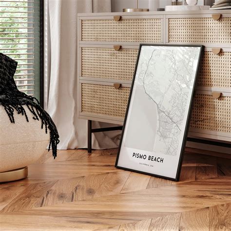 Map of Pismo Beach Print, Pismo Beach Map Gift, Pismo Beach Poster