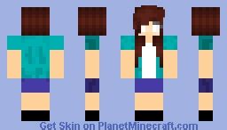 -*Herobrine Girl*- Minecraft Skin