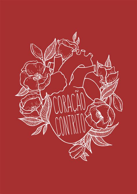 O Que É Um Coração Contrito - T-Shirt Estonada Coração contrito em Entre a tinta e o papel