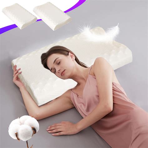 Memory Foam Pillow for Neck Pain Relief, Ergonomic Contour Pillow with