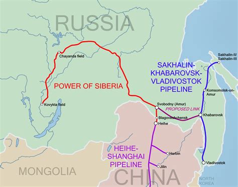 Gas naturale dalla Russia alla Cina: il gasdotto Power of Siberia