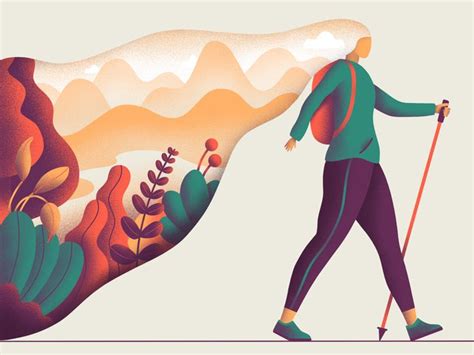 Nature walk | Digital art illustration, Illustration design, Digital ...