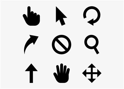 generic cursor fill disabled cursor icon  png  pngkit