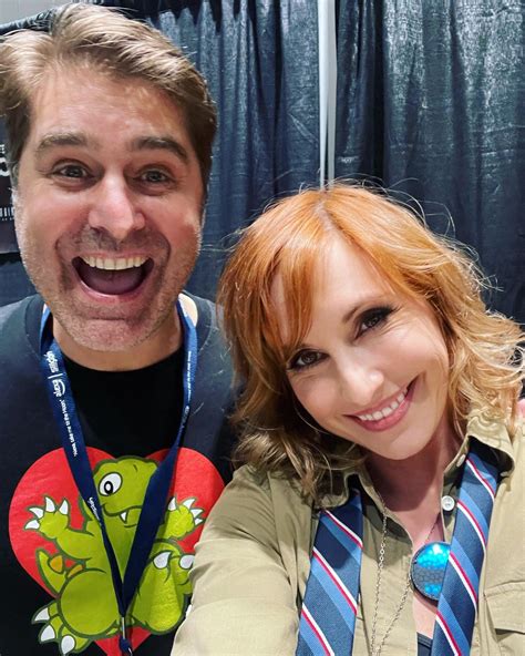 Kari Byron | Woopin’ it up @silicon_sj with @torybelleci He is still