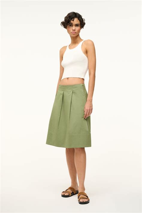 STAUD LONDON SKIRT MOSS