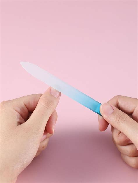 crystal clear blue ombre nano glass nail shiner pc portable