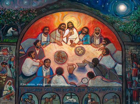 Love cast out fear at the Last Supper - Jen Norton Art Studio