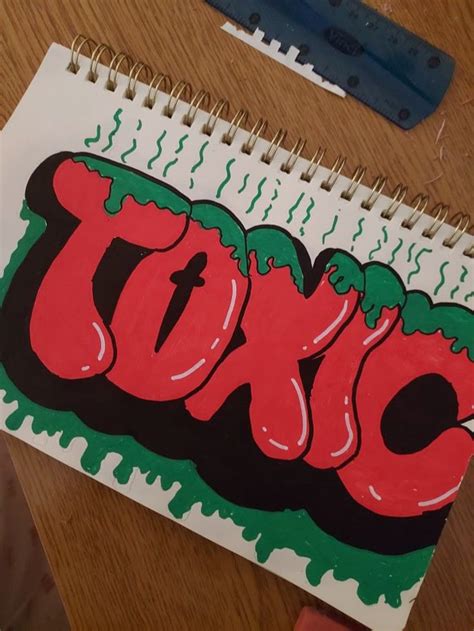 graffiti lettering toxic dibujos graffitis faciles graffitis